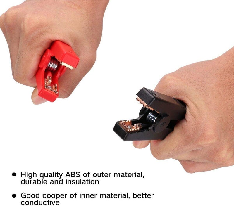 EMEPOVGY Portable Jump Starter Clamps, 8AWG Automotive Emergency Jumper Cables for 12V Car Jump Starter - Image 3