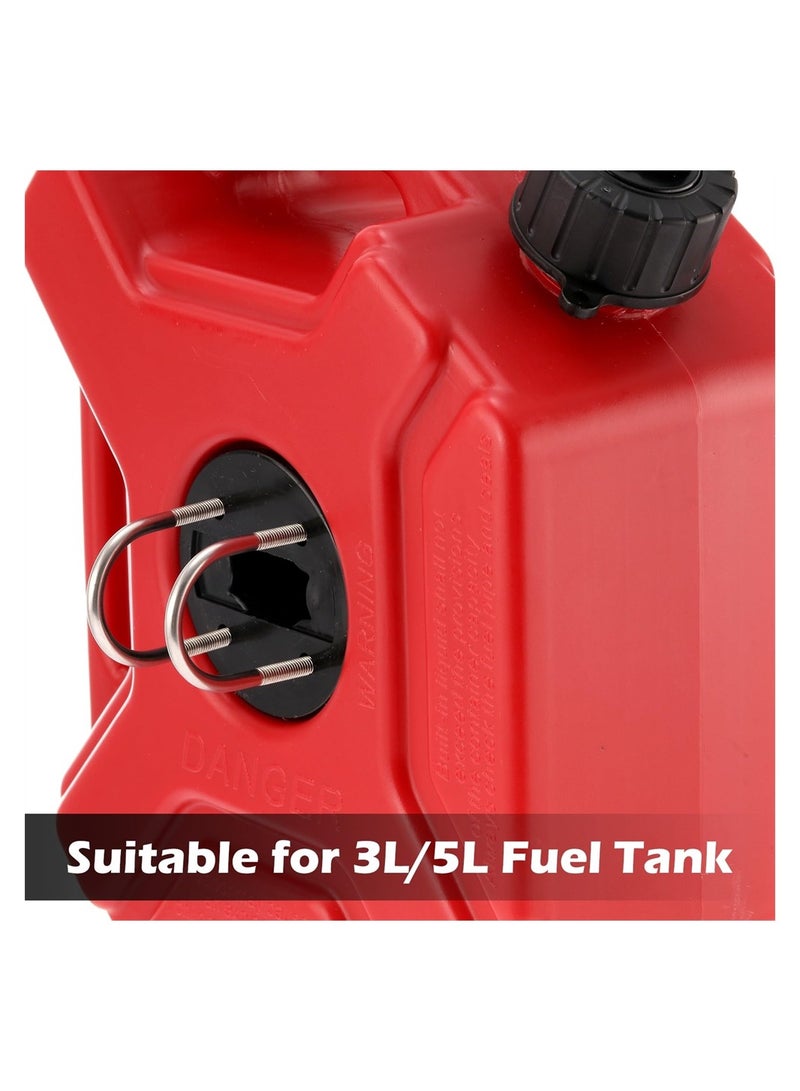 سيوسي قفل قوس خزان زيت الوقود، مثبت مثبت على علب البنزين حامل علب جيري حامل خزانات الزيت الاحتياطية لخزان الوقود 3 لتر / 5 لتر على الدراجات النارية والمركبات على الطرق الوعرة التي تمت ترقيتها - Image 5