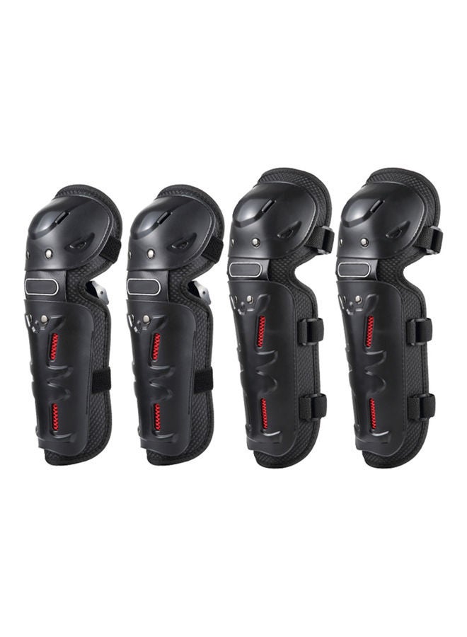 NIBEMINENT 4-Piece Motor Bike Knee Brace And Elbow Guards - Image 1