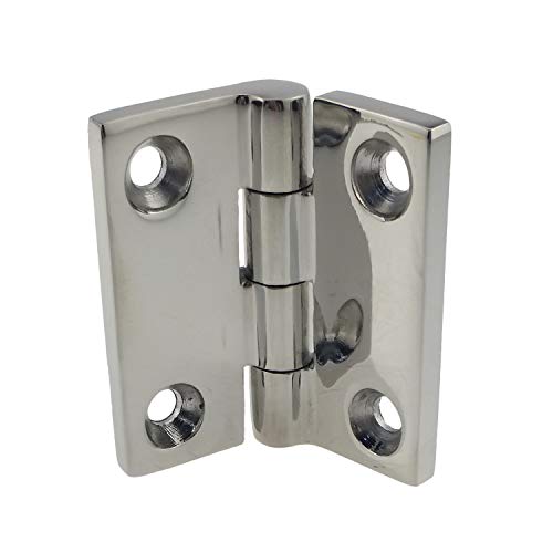 keehui Marine Grade 316 Stainless Steel Pair 2" Heavy Duty Casting Solid Mirror-Like Butt Hinge Door Hings for Boat Yacht,RVS - Image 5