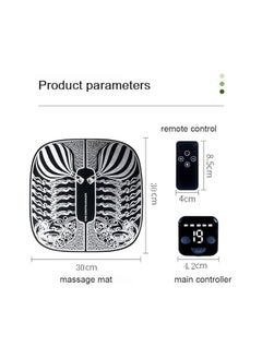 General Foot Massager, Electric Massage Pad Vibrating Foot Massager Smart Remote Control Blood Circulation Massage Pad,Foot Relaxation  - Image 4