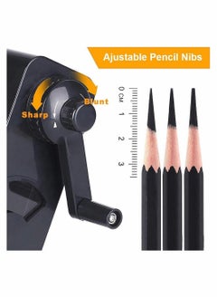Y&D Long Point Pencil Sharpener, Art Sharpeners, Charcoal Sharpener for Artists, Drawing Manual Pencils/Drawing/Sketching Pencils (φ6-8.2mm), Adjustable Points  - Image 3