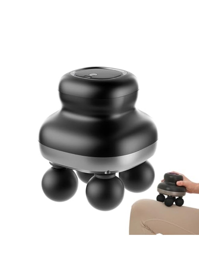 إسكدنيا آلة المساج | أداة مساج محمولة بأربعة رؤوس | جهاز مساج كهربائي محمول متعدد الوظائف بتسعة سرعات لتخفيف آلام الورك والخصر والساق والكتف والكوع - Image 1