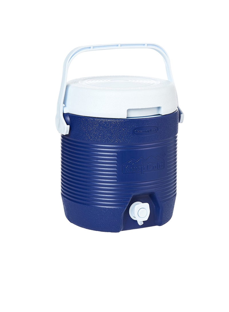 Cosmoplast MFKCXX011BL Keep Cold Plastic Insulated Water Cooler, Small, 6 Litres - Blue - Image 3