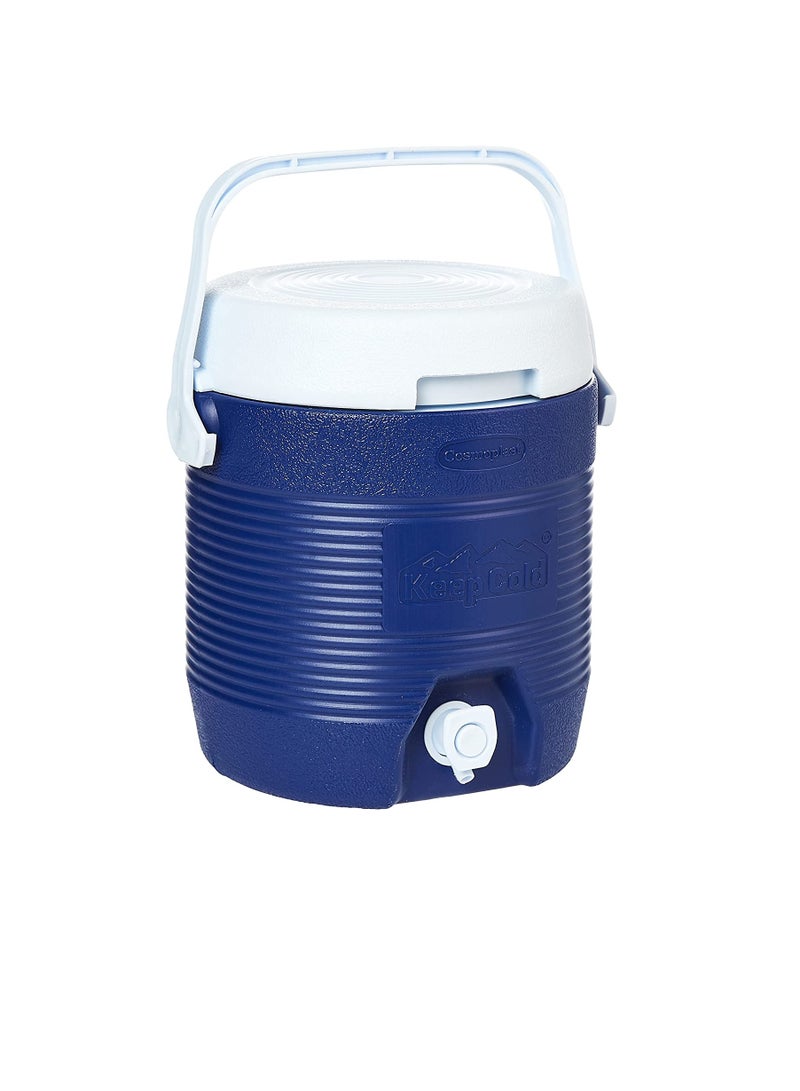 Cosmoplast MFKCXX011BL Keep Cold Plastic Insulated Water Cooler, Small, 6 Litres - Blue - Image 2