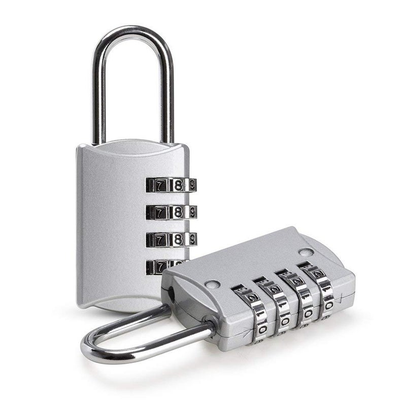 HeyBeauty HeyBeauty Combination Padlocks, 4 Digit Security Padlock, [2 Pack] Combination Lock for School Gym Suitcase Luggage  - Image 1
