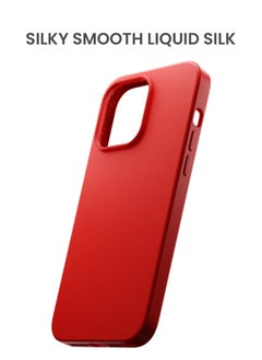 TinyMoose iPhone 14 Pro Magsafe Case 6.7 Inch Slim Thin Magnetic Case Liquid Silk Drip iPhone Case for iPhone 14 Pro, Anti-Drop Shock Absorption, Anti-Scratch, Silky Smooth - Red Silk  - Image 3