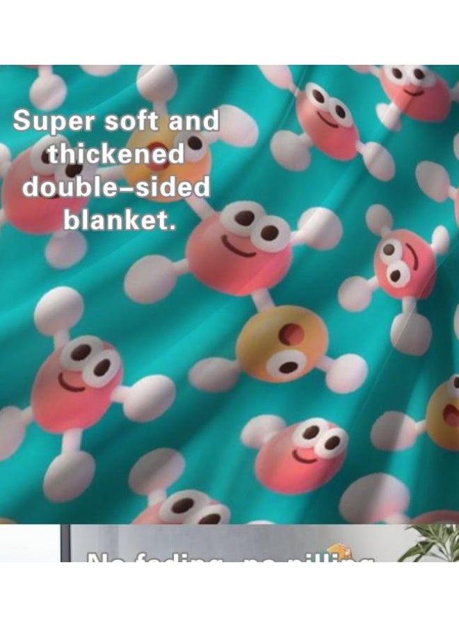 عام بطانية رقيقة من الفانيلا (حرارة ومريحة، ومناسبة للنوم واستخدام اللعبة والغبار والرمل) 150 سم * 200 سم - 496 - Image 5