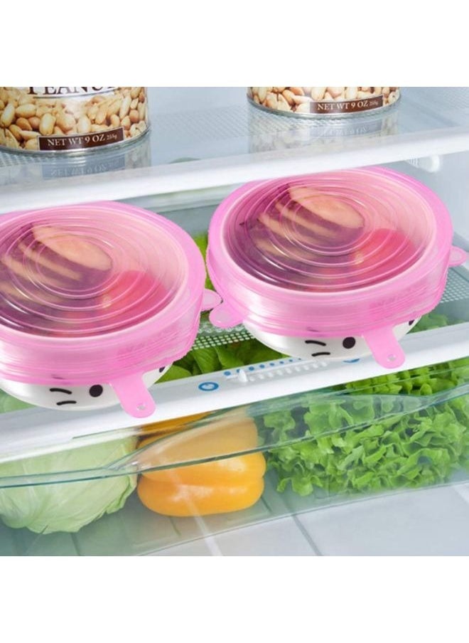 Generic 18 Pieces Stretch Silicone Lids, Expandable Reusable Food Covers for Various Sizes of Containers, Cans, Pots, Pans, Bowls, Dishwasher, Microwave, Oven Safe  - Image 3