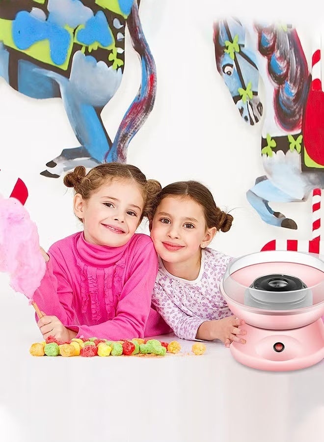 EETU Cotton Candy Machine,Portable Cotton Candy Maker,DIY Marshmallow Machine With Large Splash-Proof Plate For Home Birthday Family Party Cinema - Image 4