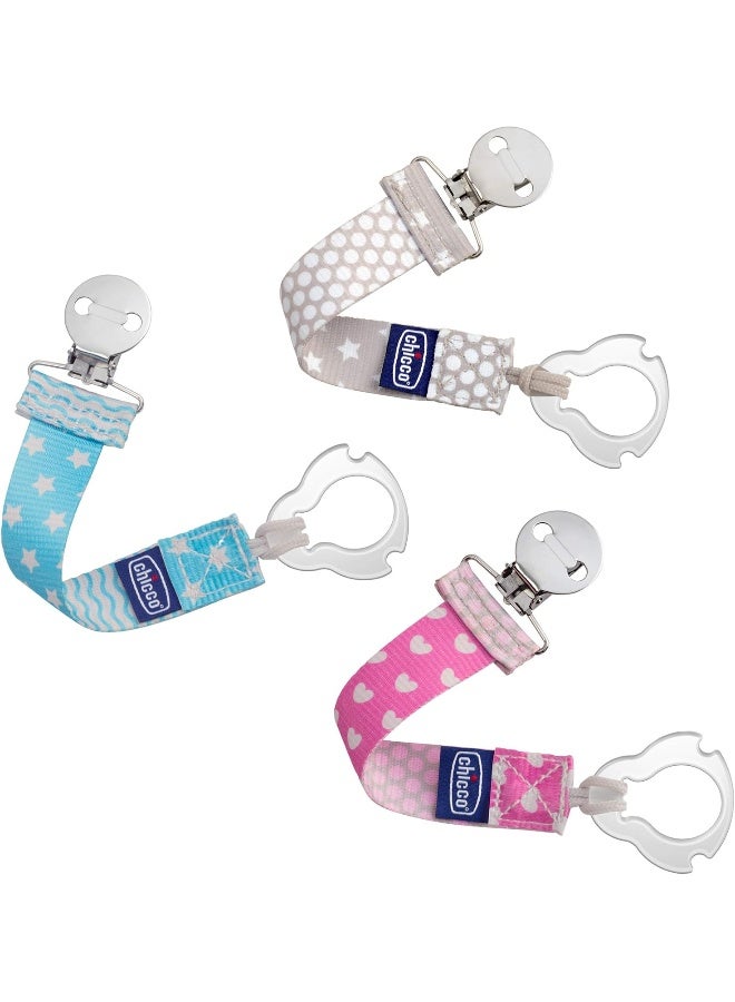 Chicco مشبك/حامل مصاصة/مهدئ للأطفال من شيكو 2 في 1 عالمي - Image 5