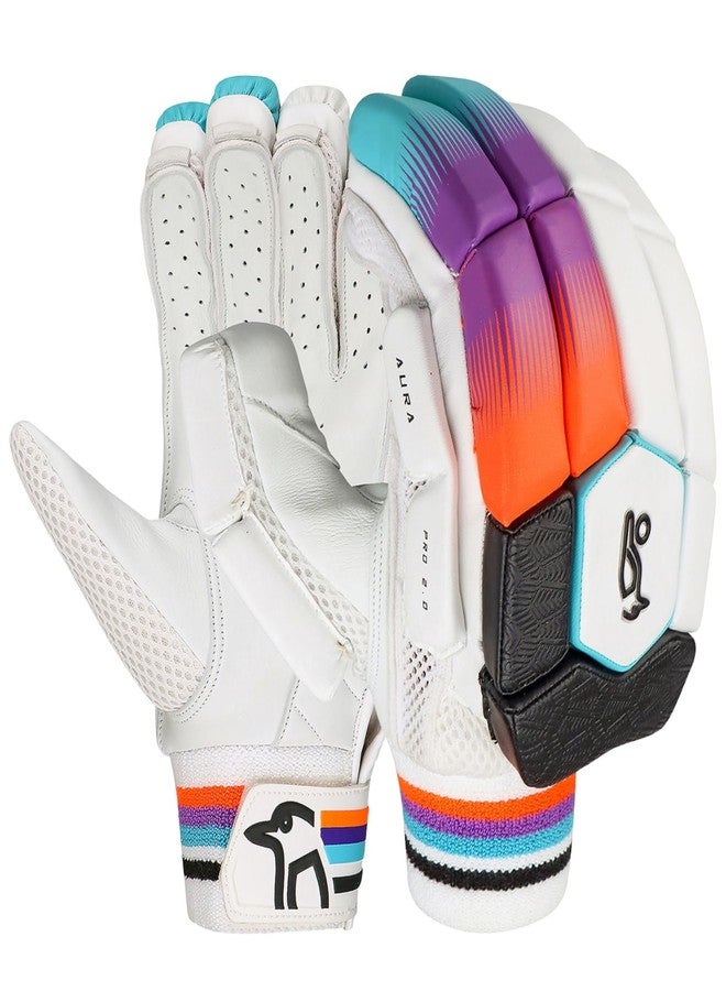 Kookaburra Aura Pro 2.0 RH Batting Gloves, Adult Size, Advanced Grip, Premium Comfort - Image 2