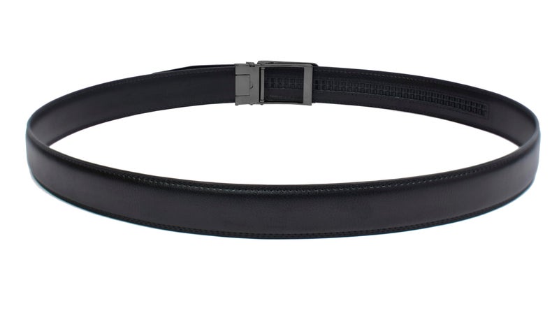 WildHorn Men's Genuine Leather Belt for Men| Premium Auto-Lock Buckle | Adjustable up to 48” | Formal & Casual Wear | Micro-Adjust Fit | Stylish Gift Box Included (Free Size) (PREMIUM BLACK) - Image 5