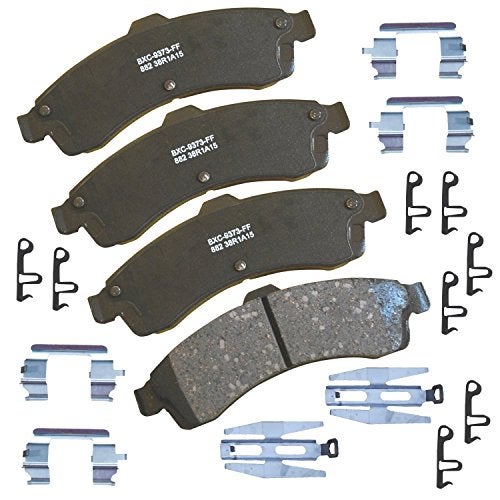 Bendix Premium SBC882 Ceramic Front Brake Pads for Select Models Buick Rainier, Chevrolet SSR, Trailblazer, Trailblazer EXT, GMC Envoy, Envoy XL, XUV, Isuzu Ascender, Oldsmobile Bravada, Saab 9-7x - Image 1