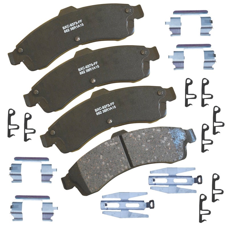 Bendix Premium SBC882 Ceramic Front Brake Pads for Select Models Buick Rainier, Chevrolet SSR, Trailblazer, Trailblazer EXT, GMC Envoy, Envoy XL, XUV, Isuzu Ascender, Oldsmobile Bravada, Saab 9-7x - Image 3