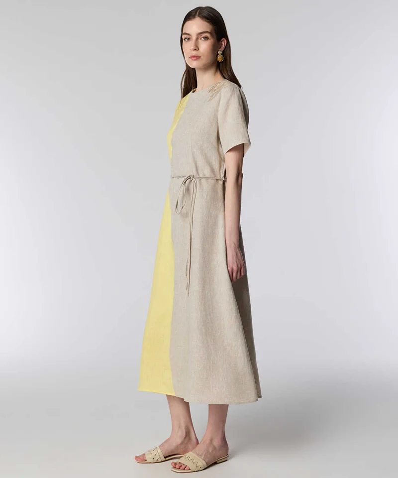Ipekyol Embroidered Color-Block Dress