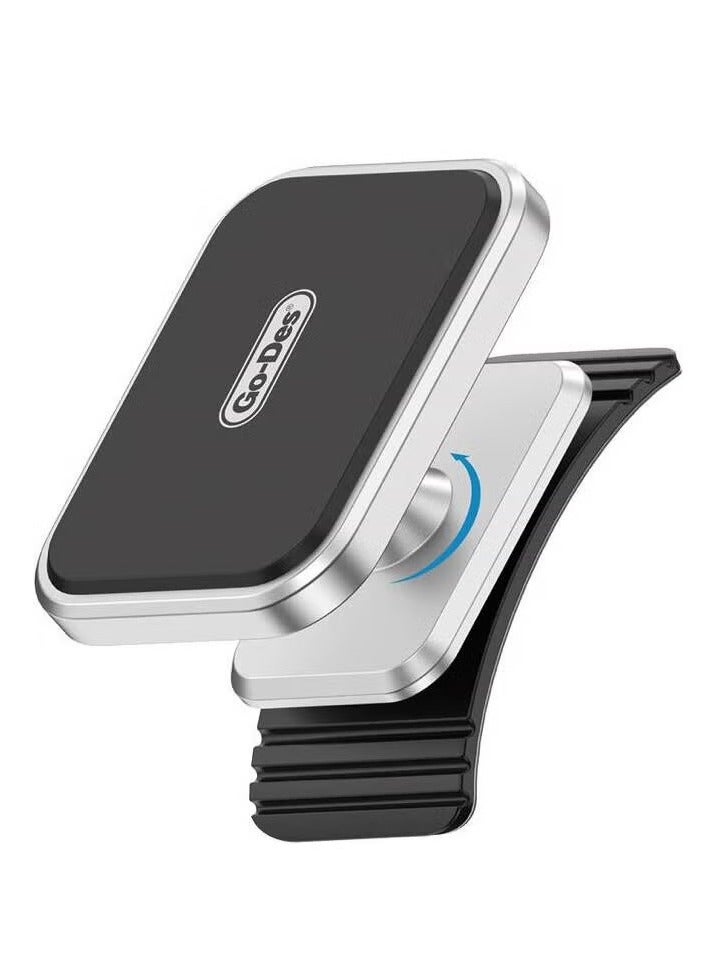 ELTRAZONE GD-HD922 360° Rotatable Magnetic Car Phone Holder – Curved & Flat Floor Mount for Secure Phone Placement - Image 1