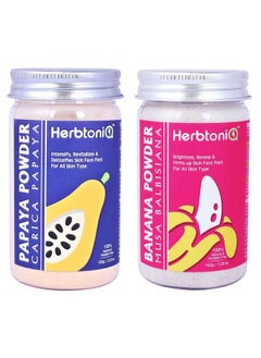 Herbtoniq Papaya Powder And Banana Powder For Face Pack (300 G)  - Image 2