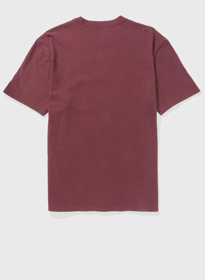 امريكان ايجل Logo Detail Crew Neck T-Shirt