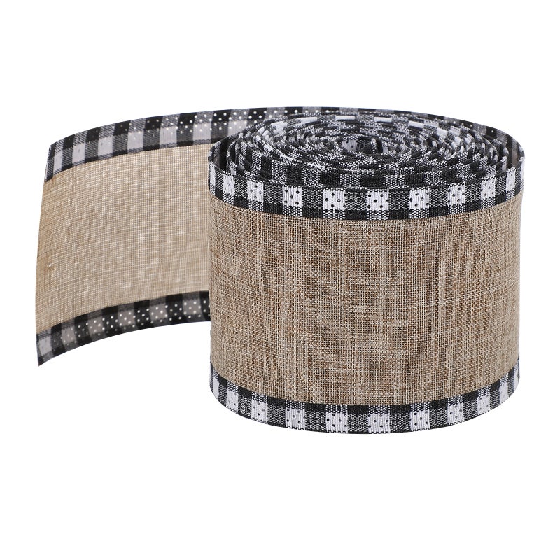 Checker Ribbon Ideal for Crafting Beautiful Bows and Festive Embellishments - Image 1