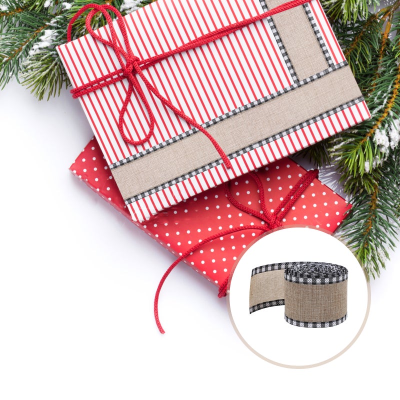 Checker Ribbon Ideal for Crafting Beautiful Bows and Festive Embellishments - Image 5
