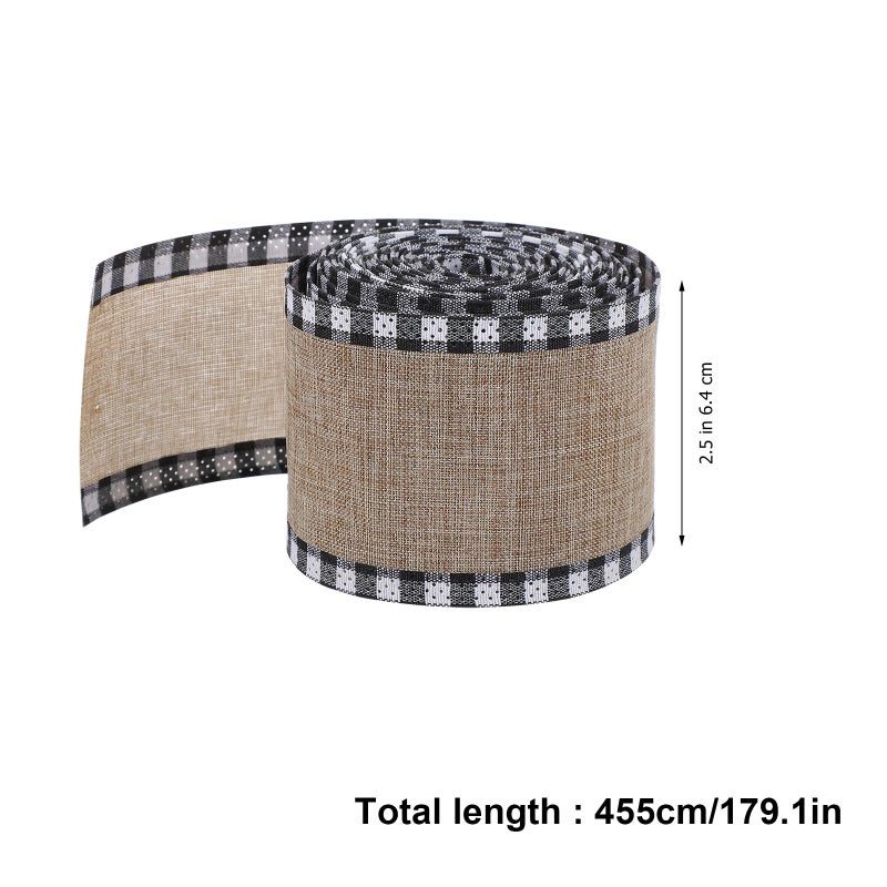 Checker Ribbon Ideal for Crafting Beautiful Bows and Festive Embellishments - Image 2