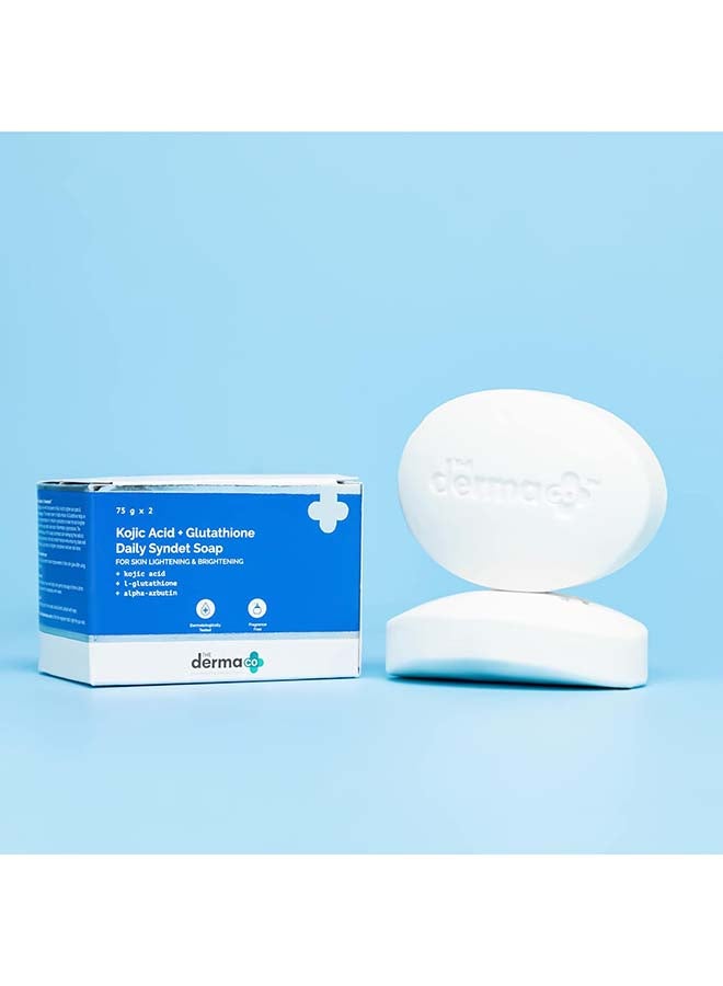 ذا ديرما كو صابون ديرما كو اليومي بحمض الكوجيك والجلوتاثيون مع حمض الكوجيك والجلوتاثيون وألفا أربوتين لتفتيح البشرة وإشراقها - عبوة من قطعتين - Image 4
