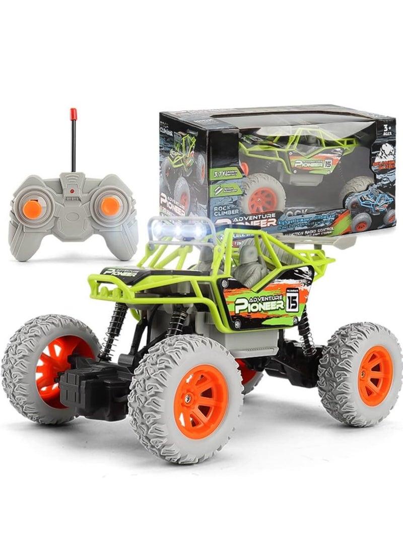 سمارتكس ألعاب سيارات RC بمقياس 1:20، سيارات زاحفة صخرية للأطفال تعمل بالتحكم عن بعد على الطرق الوعرة، لعبة كهربائية لجميع التضاريس، سيارة سباق RC قابلة لإعادة الشحن للتسلق على الطرق الوعرة بسرعة فائقة مع أضواء LED، أفضل هدية للأطفال - Image 1