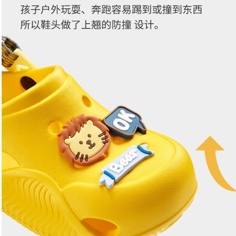 Luo Fu 2023 New Summer Adjustable Outdoor Park Children'S Students Children'S Cave Shoes Garden Shoes Non-Slip Slippers - Image 3