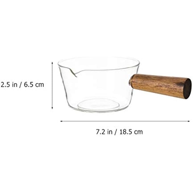 Bestonzon Glass Saucepan Stovetop Pot Cooking Transparent Saucepan With Handle Borosilicate Glass Non Stick Milk Butter Warmer Pot Minutes Noodles Bowl - Image 5