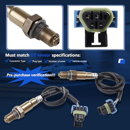 Maxfavor 2Pcs Upstream and Downstream O2 Oxygen Sensor Fit for 2009 2010 2011 Chevy Traverse GMC Acadia Buick Enclave Saturn Outlook V6 3.6L 02 Sensor 234-4815 234-4816 - Image 3