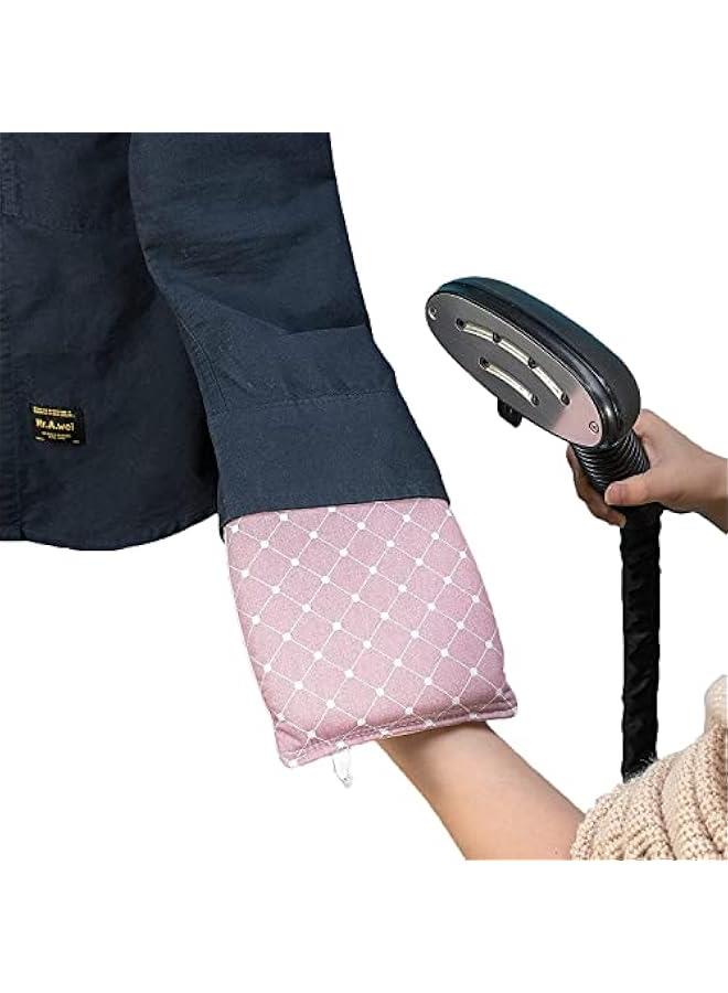 Beauenty Handy Mini Ironing Board,Mini Garment Steamer Ironing Heat Resistant Glove,Waterproof Anti Steam Mitt With Finger Rings For Collars And Ties Home Supplies  - Image 2
