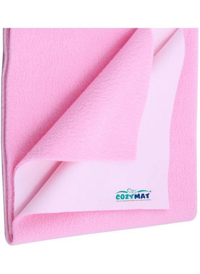 Newnik - Waterproof Dry Sheet Reusable Mat Underpad Absorbent Sheets Mattress Protector Pink Large - Image 1