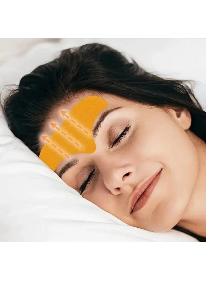 Forehead Wrinkle Patches, Anti-Ageing Treatment, 10 Pieces, Yellow - Image 2