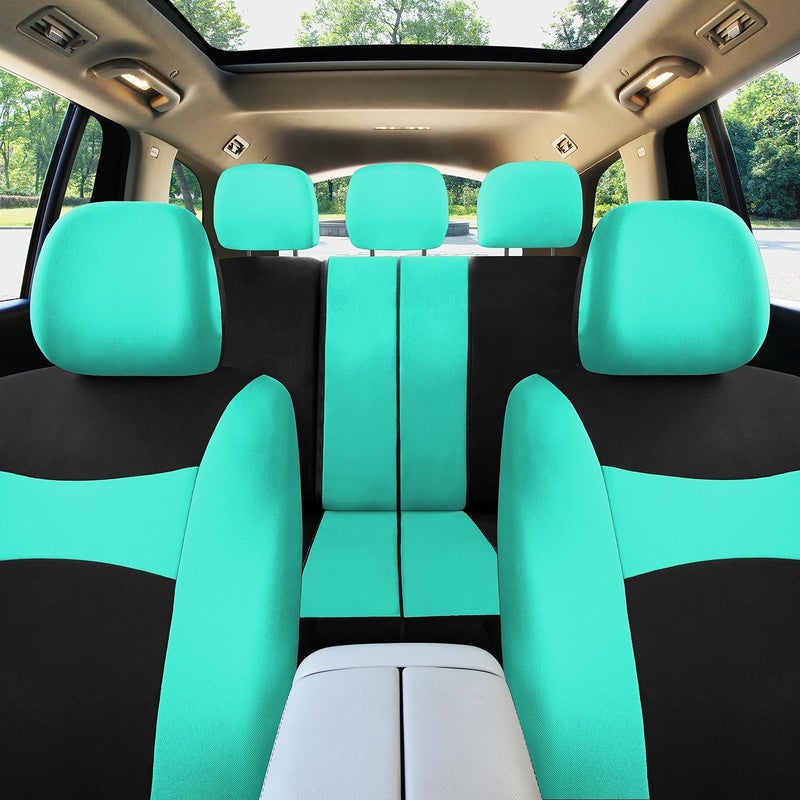 FH Group FB030MINT115 full seat cover (Side Airbag Compatible with Split Bench Mint) - Image 4