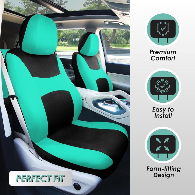 FH Group FB030MINT115 full seat cover (Side Airbag Compatible with Split Bench Mint) - Image 5