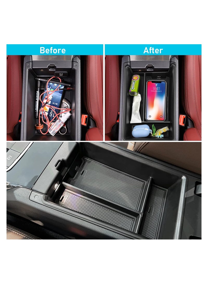 SOLARAE Compatible with BMW Center Console Organizer for 3 Series G20 2019-2024/4 Series G22 i4 G26 2021-2024, for BMW 3 Series Console Organizer 2019-2024, i4/4 Series Console Storage Box 2021-2024 - Image 5