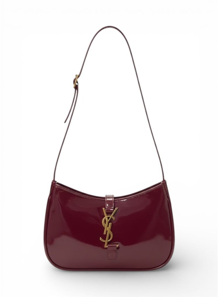 لايف ستيلاش  حقيبة كتف جلد لامع - نبيتي- ZC-7 - Image 1