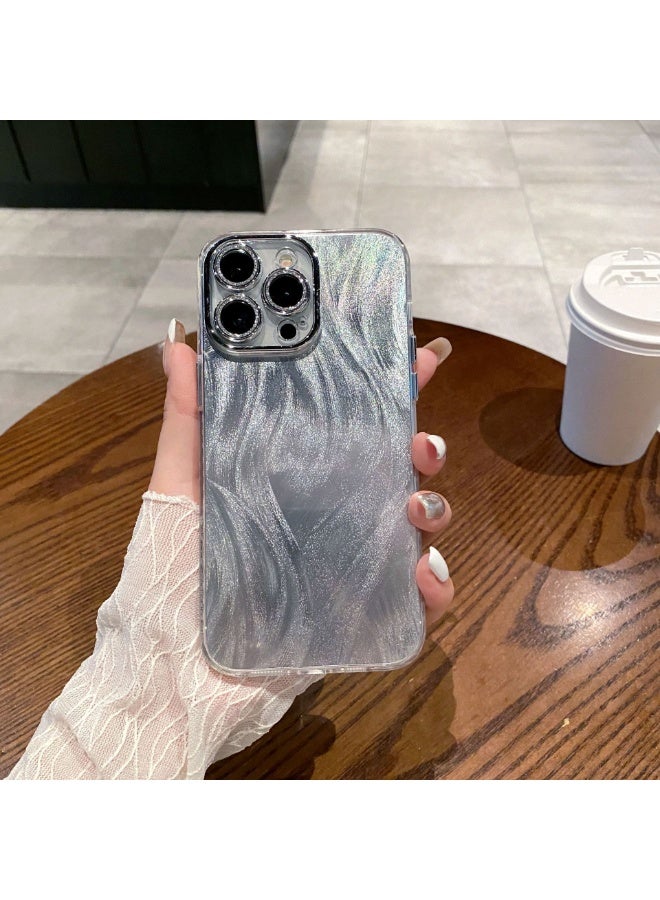 NIBEMINENT Fine Hole Feather Yarn Protective TPU Case Cover For iPhone 15 - Image 1