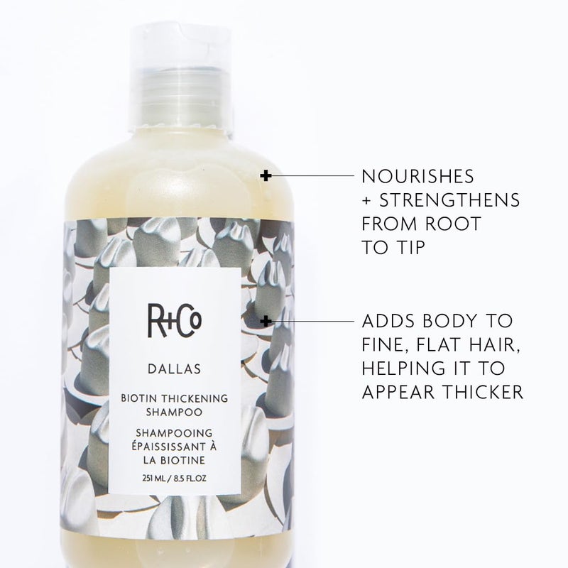 R+Co Dallas Thickening Shampoo | Biotin for Hair Growth, Thickening, + Strengthening | Vegan + Cruelty-Free | - Image 2