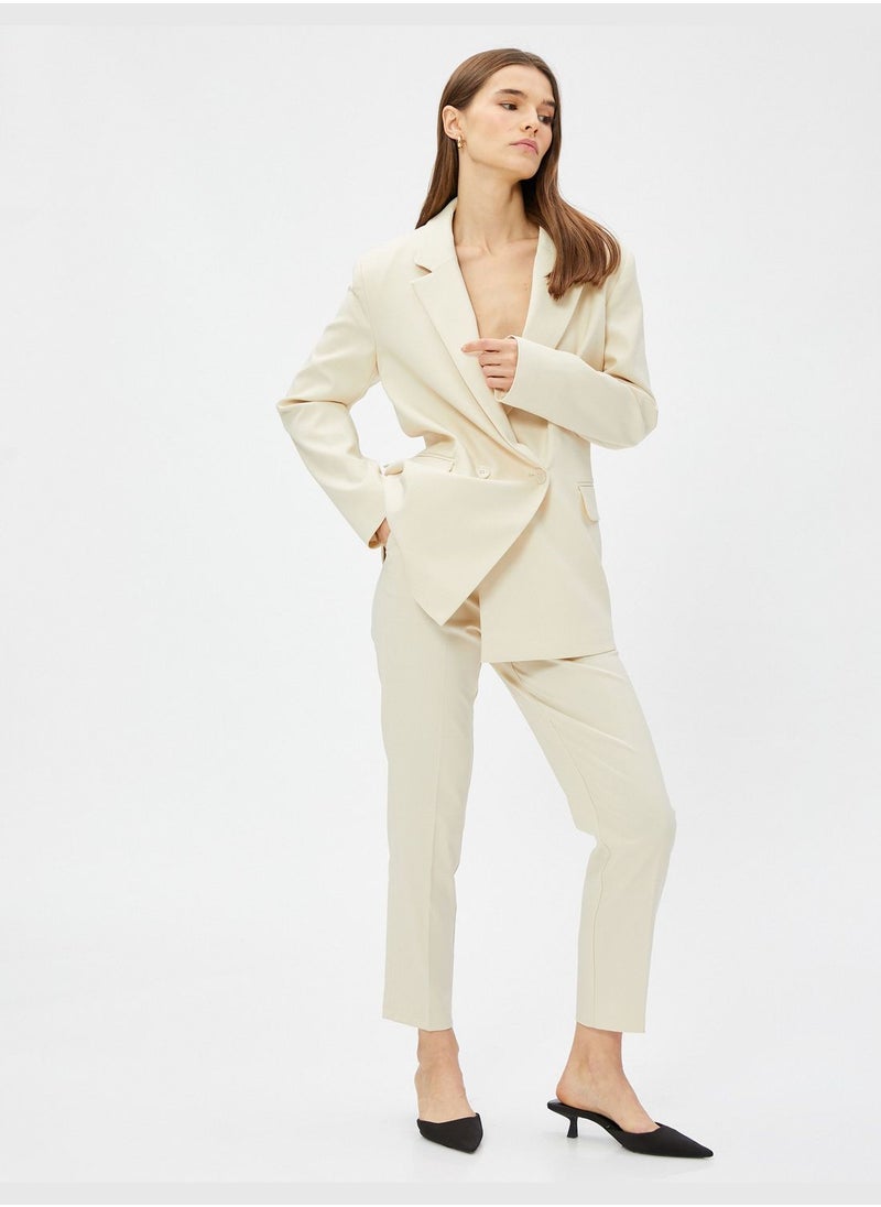KOTON - High Rise Cigarette Trousers - Image 1