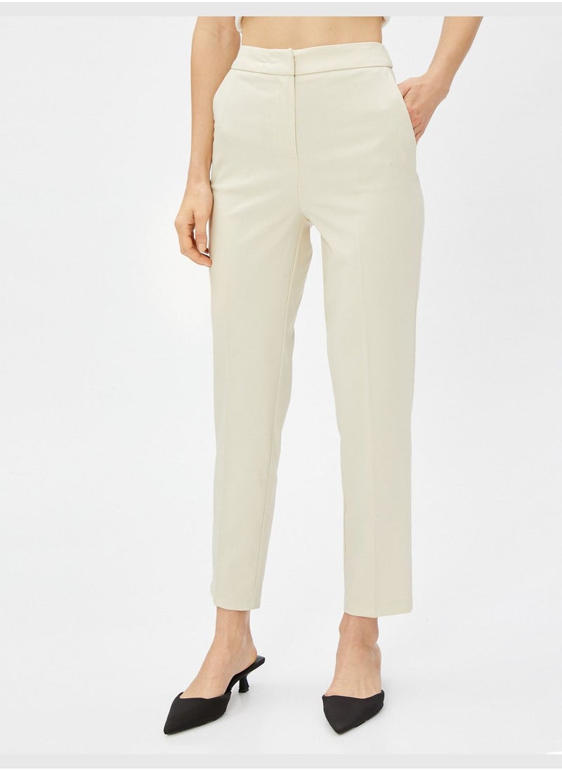 KOTON - High Rise Cigarette Trousers - Image 1