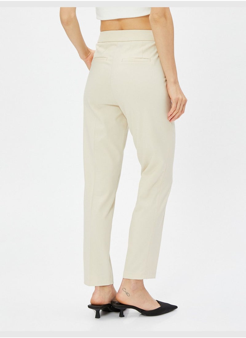 KOTON - High Rise Cigarette Trousers - Image 1