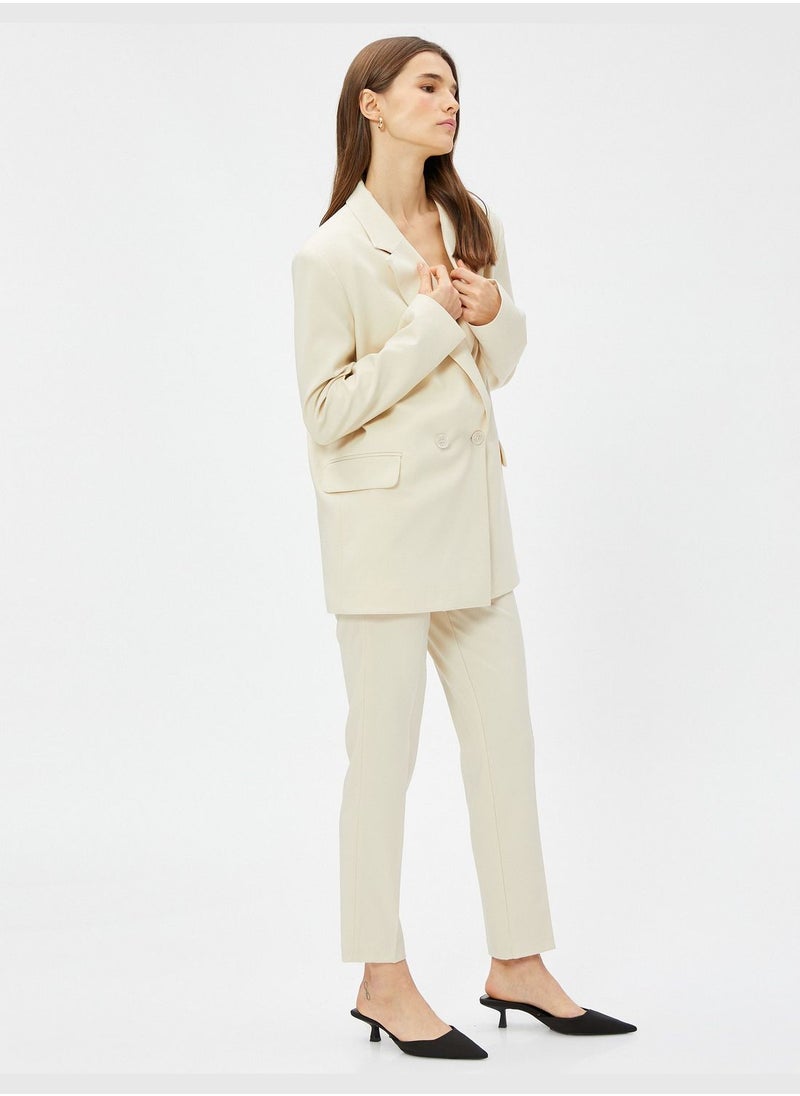 KOTON - High Rise Cigarette Trousers - Image 1
