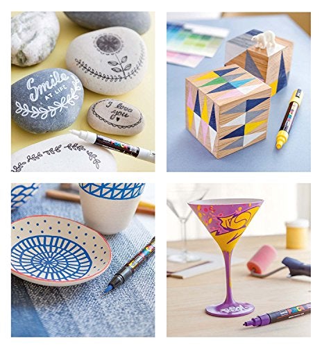 POSCA علامة طلاء أكريليك بوسكا، فائقة الدقة، 1، أبيض - Image 3