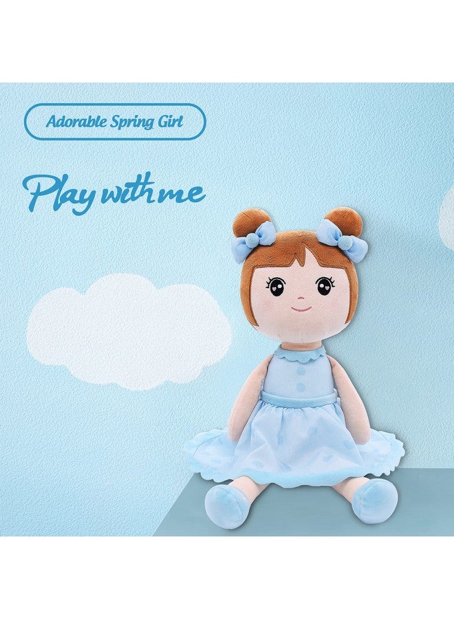 Conzy Baby Dolls Gifts For Girls 44Cm Plush Stuffed Doll Toy In Blue Doll Soft Ragdoll For Infant Toddler Wtih Gift Bag 17.3 Inches In Standing - Image 3