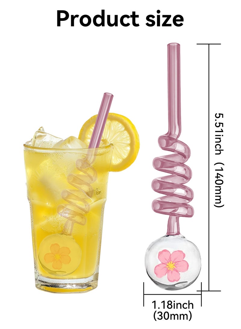 Premium Heat-Resistant Glass Straw Set (2PCS) – High Borosilicate Tube for Smooth Airflow, Durable, Reusable & Easy Cleaning - Image 2