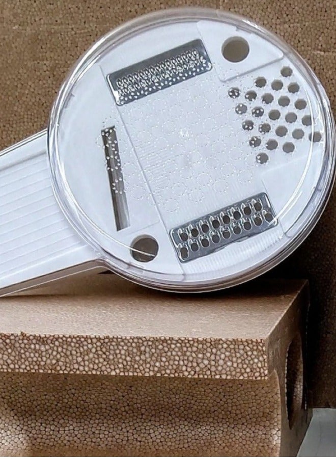 Daiso 4-In-1 Handheld Vegetable Slicer White - Image 3