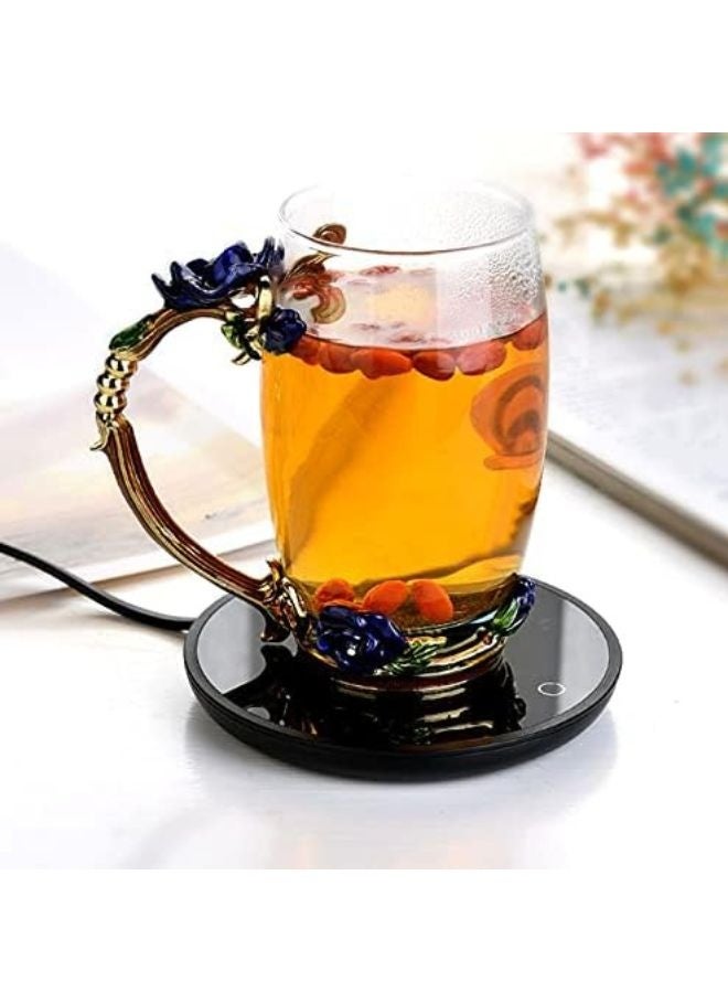 TodyJeyHo Coffee Mug Warmer Second Gear Temperature Adjustment  Continuous Heat Preservation Mug Warmer for Desk for Desk Auto Stop Warming Beverage Warmer 220V 1 PCS - Image 4
