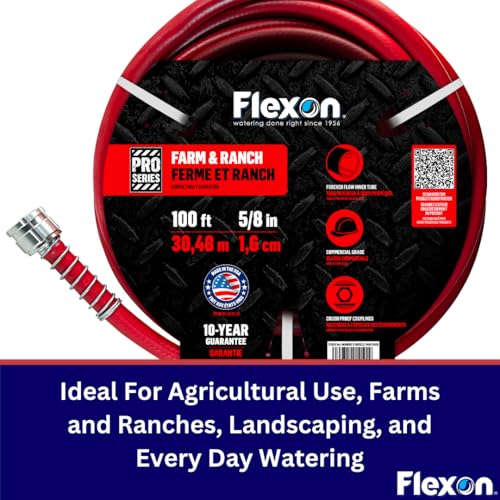 Flexon 3/4" x 100ft Farm & Ranch Garden Hose - Image 2